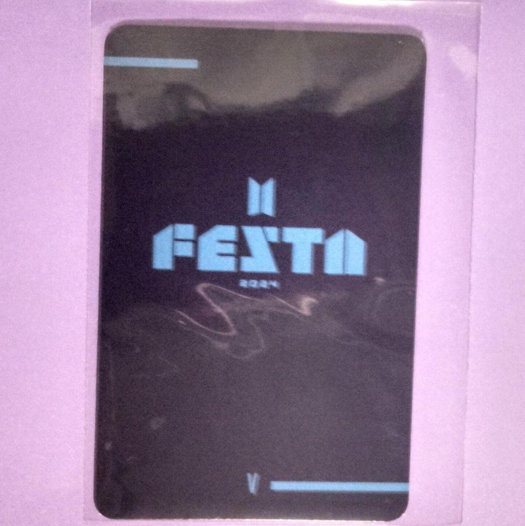 [USED] V trading card BTS FESTA ARMY ZONE FC exclusive 2024