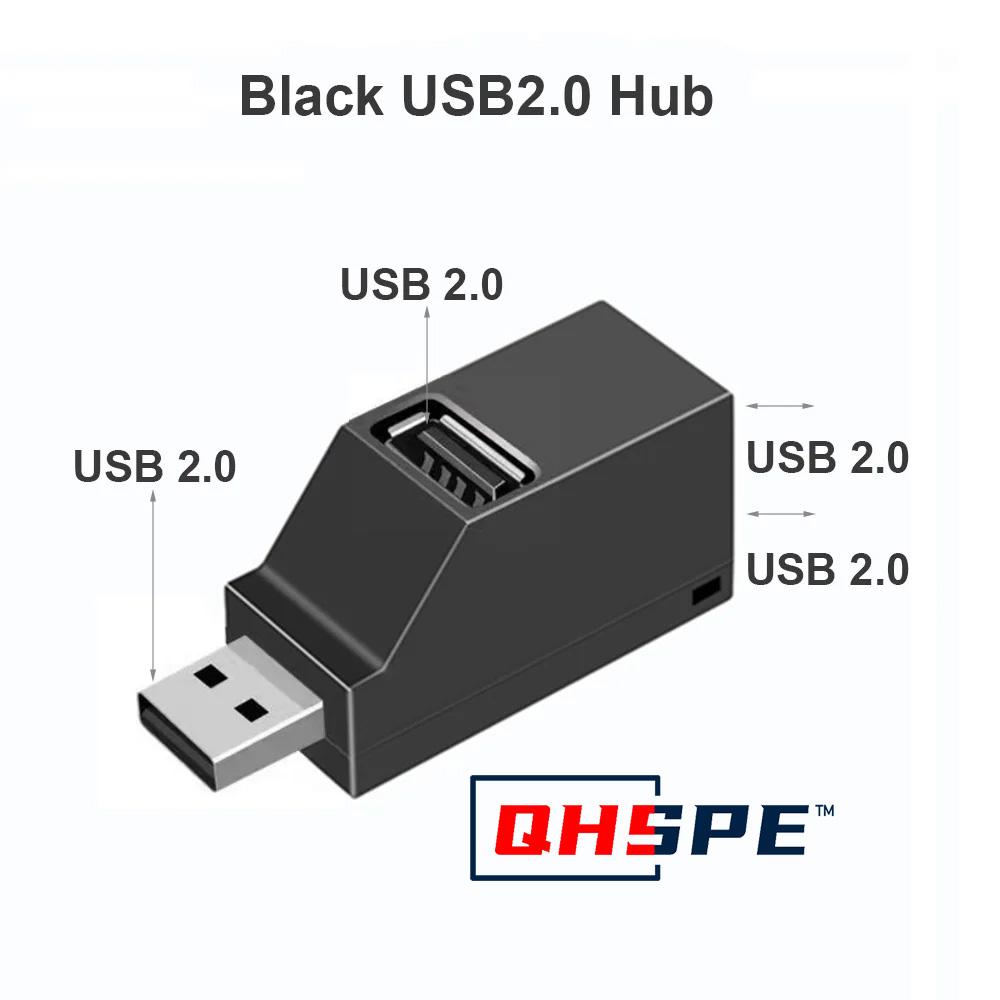 For PC Laptop, USB 1.1 HUB Adapter Extender for USB 1.1 Card Reader, Hi-Speed USB 1.1, Mini Splitter Box 1 To 1 Ports