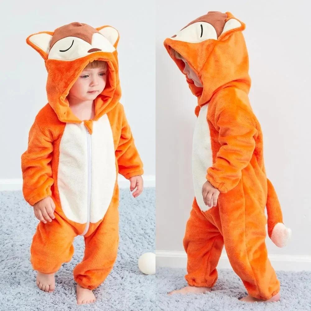 Kigurumi Cat Onesie Kids Unicorn Pajamas for Children Animal Cartoon Blanket Sleepers Baby Costume Winter Boy Girl Jumspuit