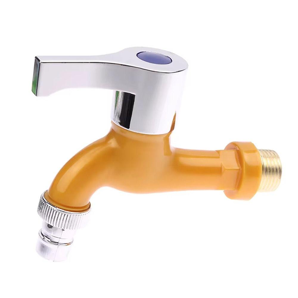 1Pcs Wall Mounted Plastic Faucet 1/2" Male Water Hose Quick Connector  Garden Balcony