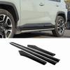 For Toyota RAV4 RAV 4 XA50  - Hybrid ABS Carbon Fiber Car Side Door Body Molding anti-scratch Protector Side Strips Trim
