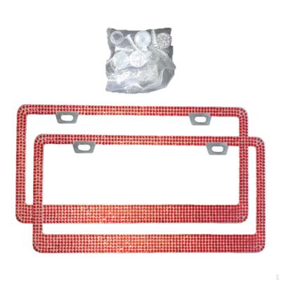 Car License Plate Frame Stainless Steel Professional Decorative Accessories Holder