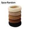 5/10PCS Durable Mix Color Hair Ties Bold Thickened Styling Decoration Scrunchies High Elasticity Ponytail Holder for Women Girls