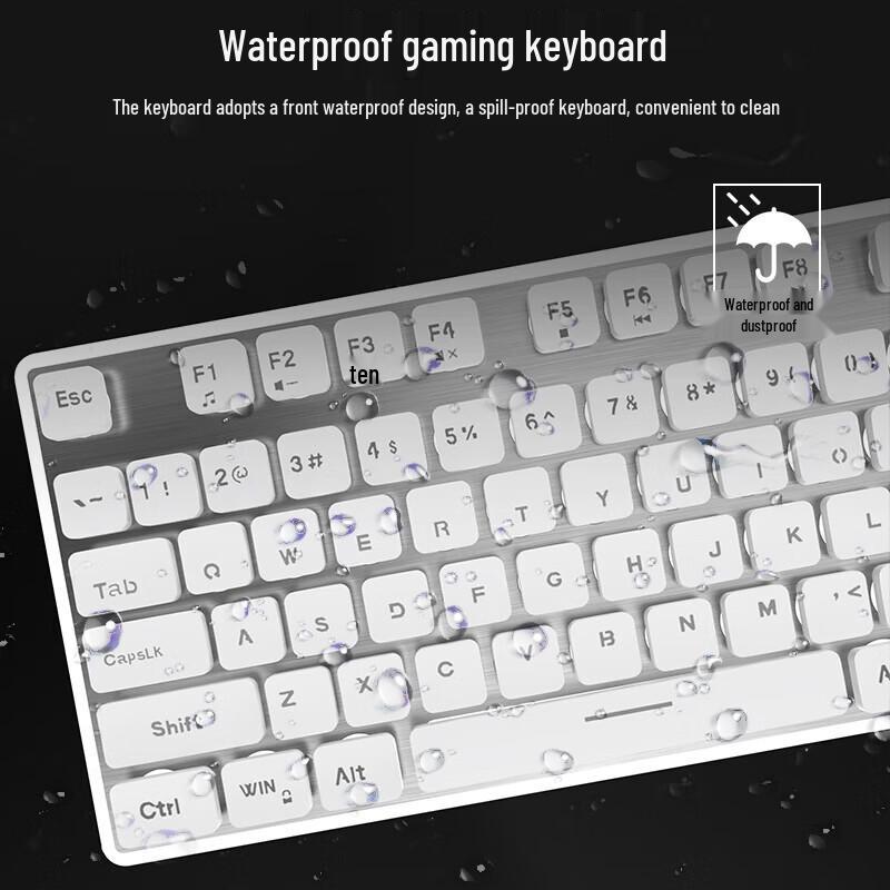 EWEADN X7S Rechargeable Wireless Office Gaming Keyboard & Mouse Combo