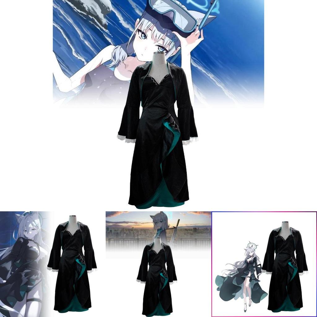 Elegantes 2024 Dark Style Cosplay-Outfit Für Rollenspiele Mit Ausgestelltem Rock