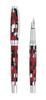 Xezo Urbanite II Trek Red Retro Style Serial Fine Point Fountain No two are Pen. alike.