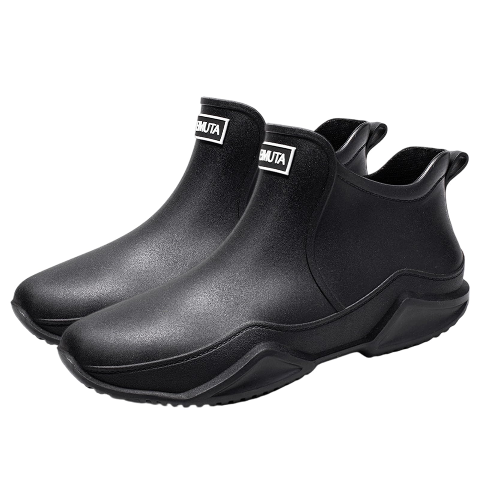 

Formemory Дождь Полностью Легко Ходить Идеально для Защиты от Дождя Солнца и Тайфуна Размер Японская Обувь Женские Ботинки, Водонепроницаемые, Стильные, Низкие, чёрный