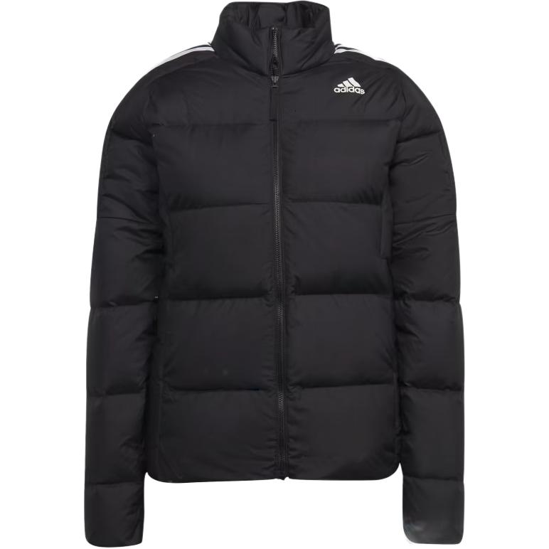Adidas Essentials Midweight Down Jacket Full Zip Stand Collar Slim Fit Long Sleeve Women Jacket Black GT9161