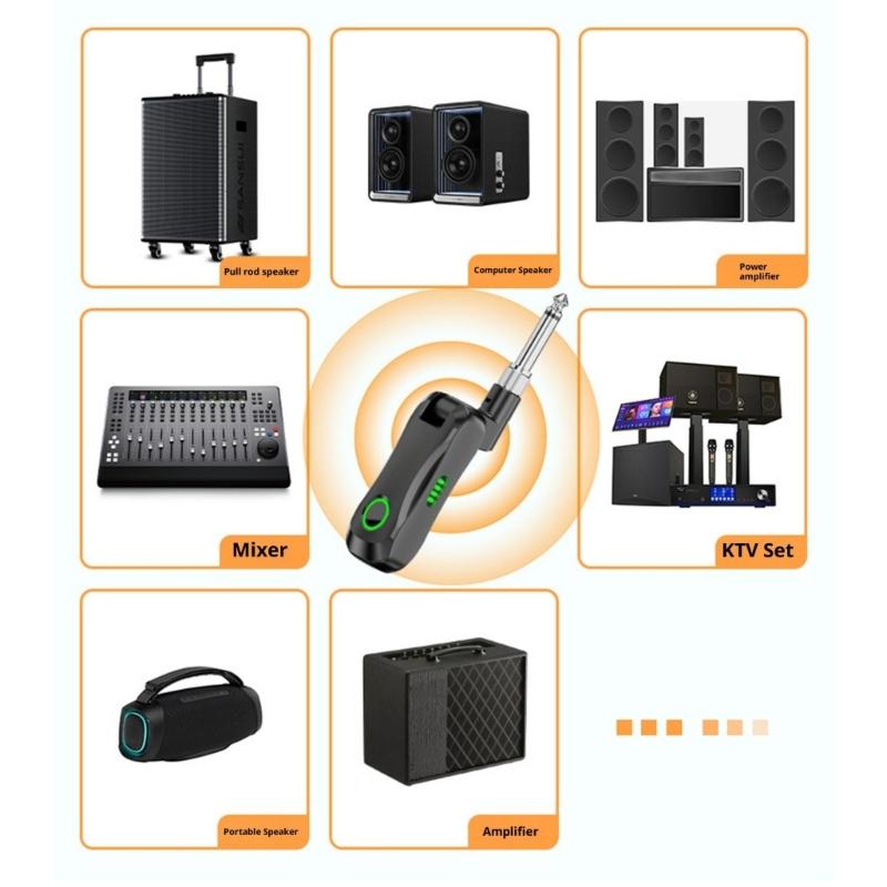 User Friendly Wireless Microphone for Instrument with Automatic Pairing and Clear Sound for Enthusiasts & Professional