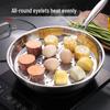 Ningzhao 304 Rostfritt Stål Wok Ånginsats