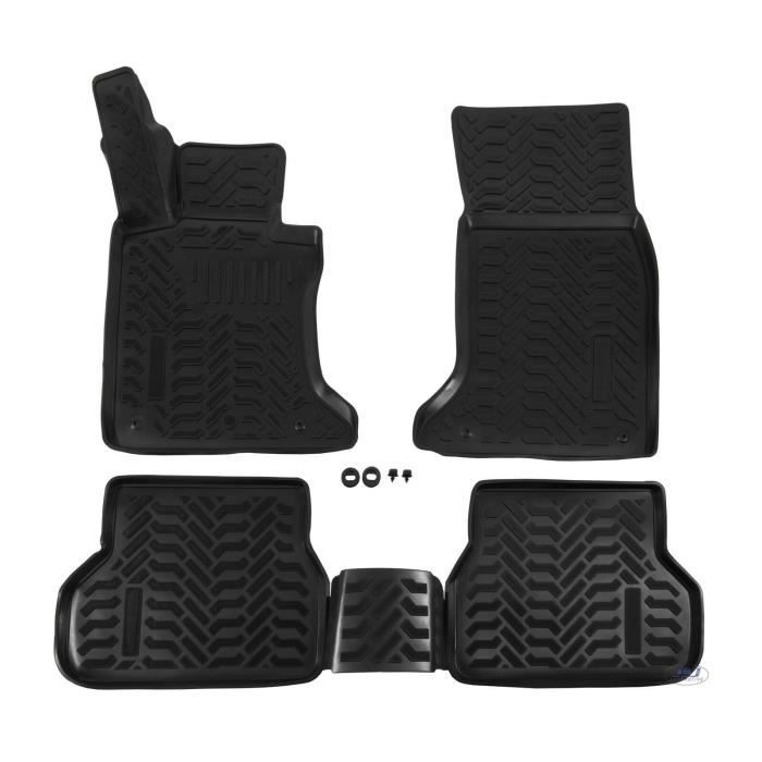 Tapis De Sol En Caoutchouc - J&J AUTOMOTIVE - BMW 5 Série E60, E61 - Sur Mesure - Antidérapant - TPE Non Toxique