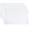 CMD Flags, Class Flags, White, Plain, 90 X 150 Cm, Set of 4, with Grommets, Hand-Painted, Cheering Flags, Banners, Exchange Flags, Large Flags, School