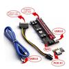 ABS Material PCIExpress X1 to X16 Extension Cable 6Pin Power for Cooling and Easy GPU Installation