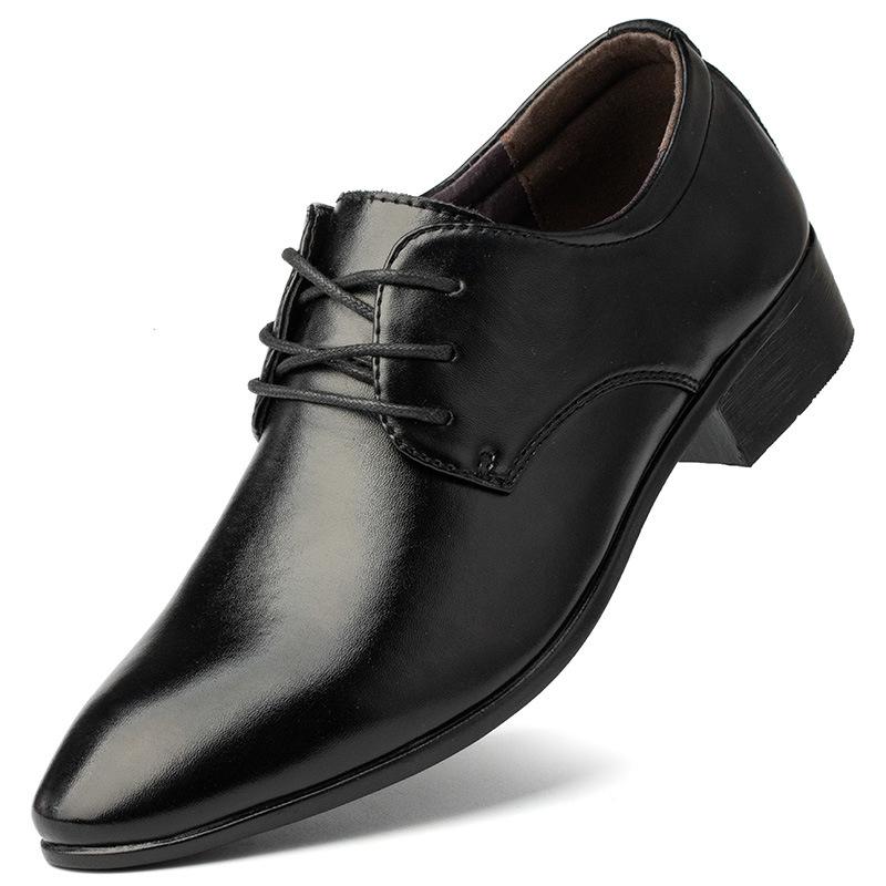 Korean Style Breathable Pointed Toe Leather Casual Men s Shoes - White Trendy Nightclub & Photo Studio 41