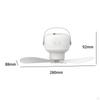 Camping Fan Tent Ceiling Hanging with Night Light Remote Control Camp Mini for RV