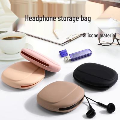 Portable Silicone Pouch for Earphone & Cable Storage