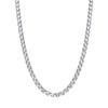 Necklace - LUXENTER - Ginsi - Rhodium Finish - White Zirconia - 42 Cm + 2.5 Cm