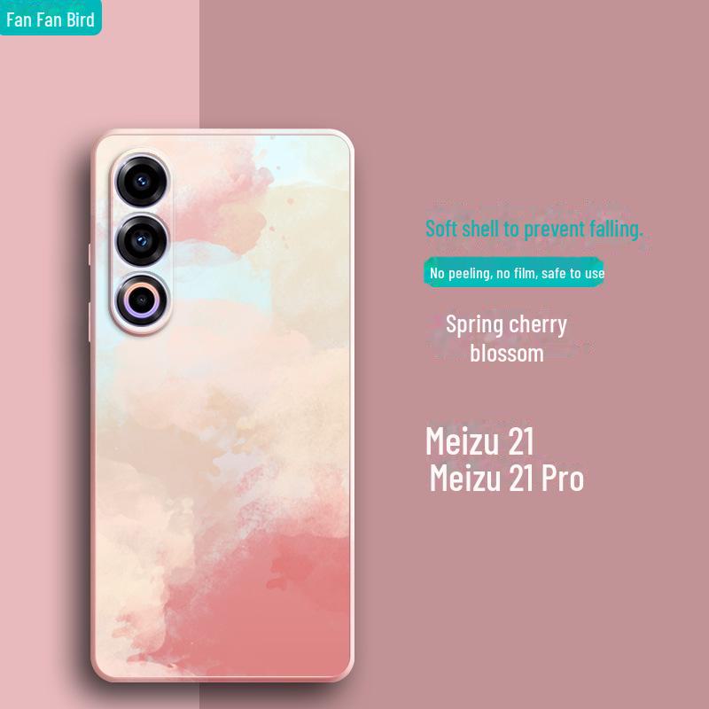 Flüssigsilikon-Schutzhülle gegen Fallen und Fingerabdrücke für Meizu 21/20Pro/18S/17