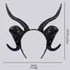 Teufel Ochsenhorn Haarband Halloween Schafshörner Stirnband Halloween Dekoration Zubehör Halloween Kopfschmuck Cosplay Stirnband