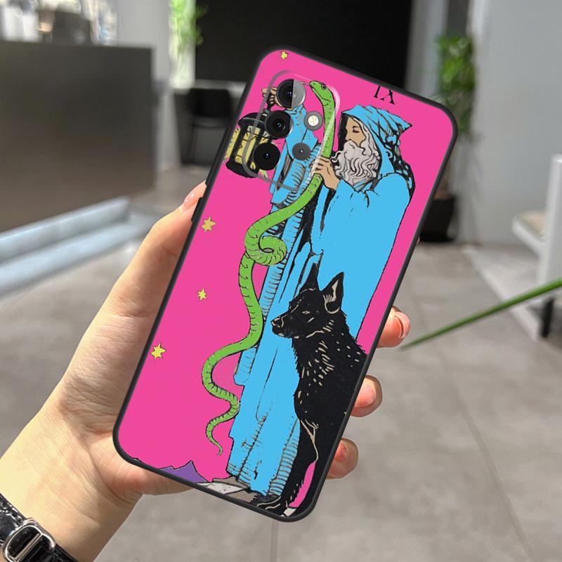 Tarot Card The Hermit Case For Samsung Galaxy A52 A32 A12 A56 A36 A54 A34 A14 A05 A16 A26 A13 A33 A53 A15 A35 A55