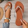 Herringbone Shoes Women's Slippers Flat Casual Beach Shoes and Flip-flops