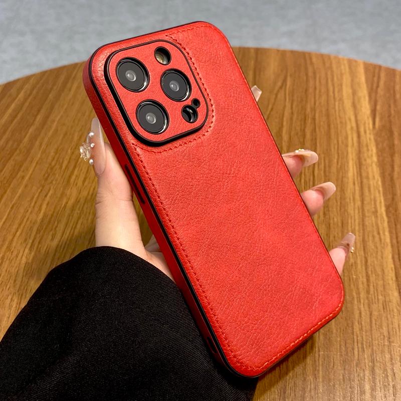 Luxury Leather Retra Case For iPhone 16 15 14 13 12 11 Pro Max 16Pro 15Pro 14Pro 13Pro iPhone15 iPhone14 iPhone16 iPhone13 Cover