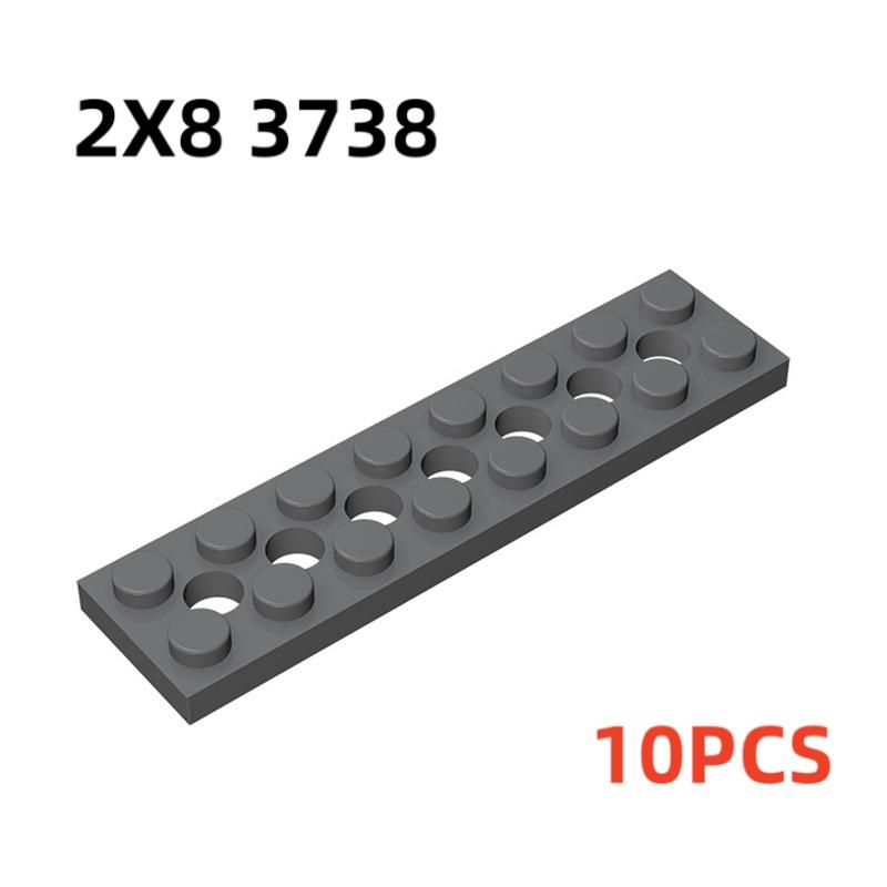 32001 3709 3738 Plate 2x6 2x4 2x8 with Holes Bricks Toys For Technical Buildings Blocks Toys For Children Gift 43857 DIY MOC