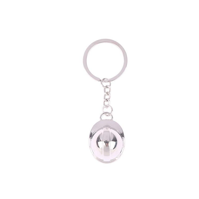 Mini Hard Hat Keychain 3D Helmet Practical Gift Pendant Safety Protection