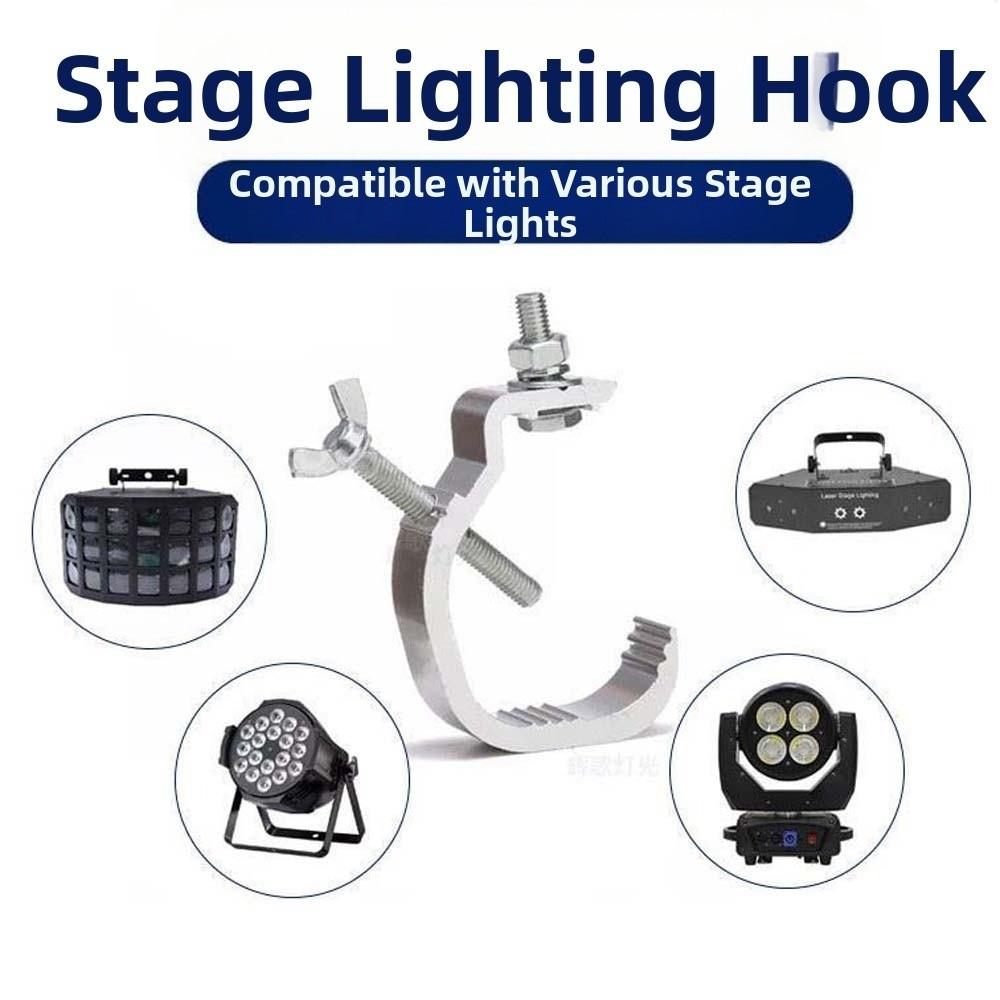 10pcs Stage Lights Hangings Light Hook Par Lamp Fixed Clip Aluminum Alloy Stage Lights Clamps Corrosion-resistant