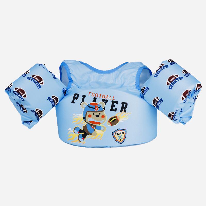 Children's Buoyancy Vest: Swim Suit with Foam Float Sleeves and Armbands for Learning to Swim