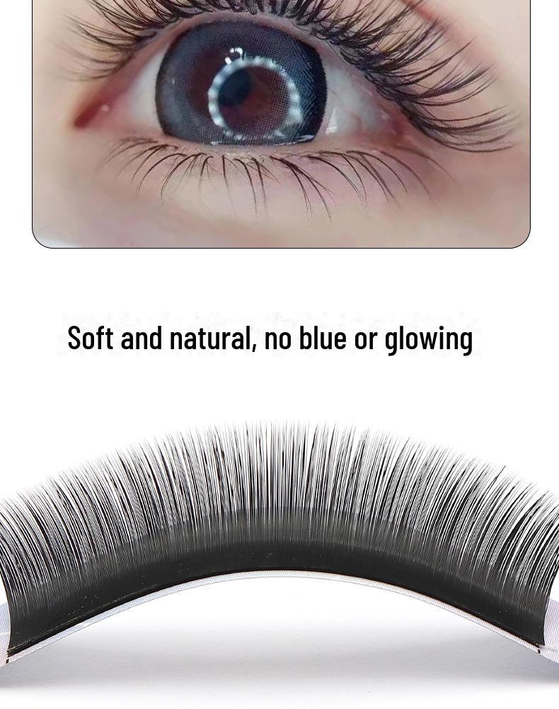 Natural Soft Velvet False Eyelashes - Long, Grafted for a Comic Effect