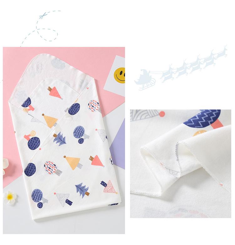 Class A Pure Cotton Newborn Swaddle Blanket – Soft, Thin, Skin-Friendly, All-Season Wrap