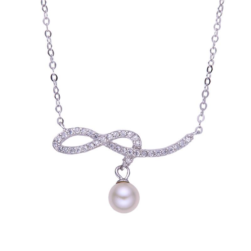 

Wind Natural Pearl Music Note Necklace Women S Jewelry S925 Sterling Silver Necklace Jewelry