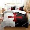 3D Print Christian Knights Templar Beding Set Bedrom Soft Modern Bedspreads Comefortable Soft Duvet Cover Comfortable Quilt Cover Pilowcase