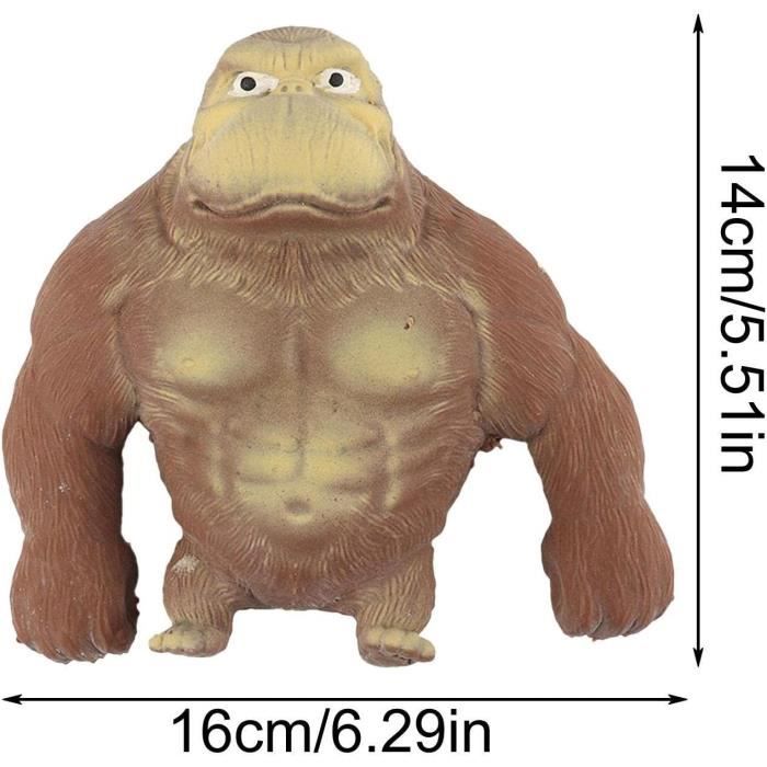 Jouet élastique - Singe Splat - Anti-stress - Spongieux - Pour enfants à partir de 3 ans