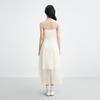 Le Tinte Light French Style Ruffle Trim Spaghetti Strap Dress