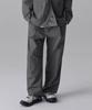 [City Leisure] Cn One-Pleat Wide Elastic Waist Pants [Gray]