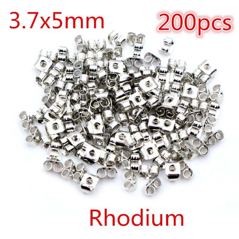 Multi-colors Metal and Plastic Earring Back Plug Cap Nail Accessories Anti-allergic Anti-inflammatory DIY Jewelry Accessories