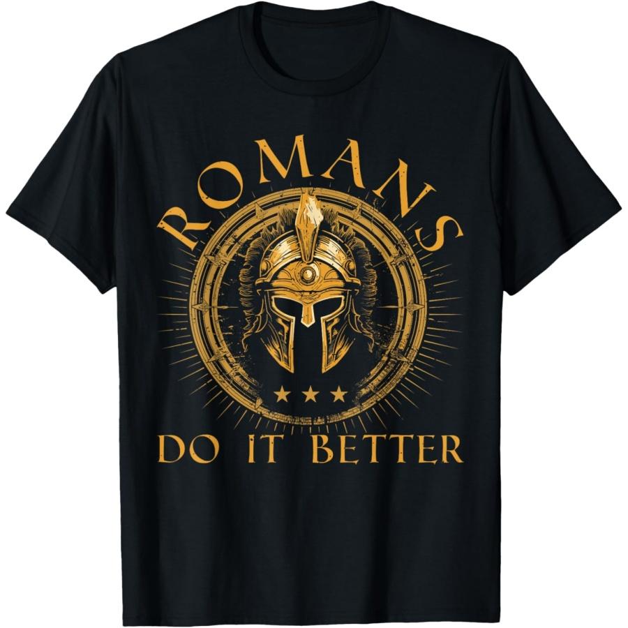 

Romans & Roman History & Ancient Roman Warrior Costume T-Shirt XXXXXL чорний