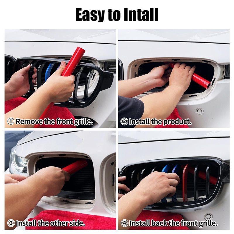 Front Grill erts Trims For BMW X3 G01 X4 G02 X5 G05 X6 G06 Wrap Covers Grill Stripes Accessories