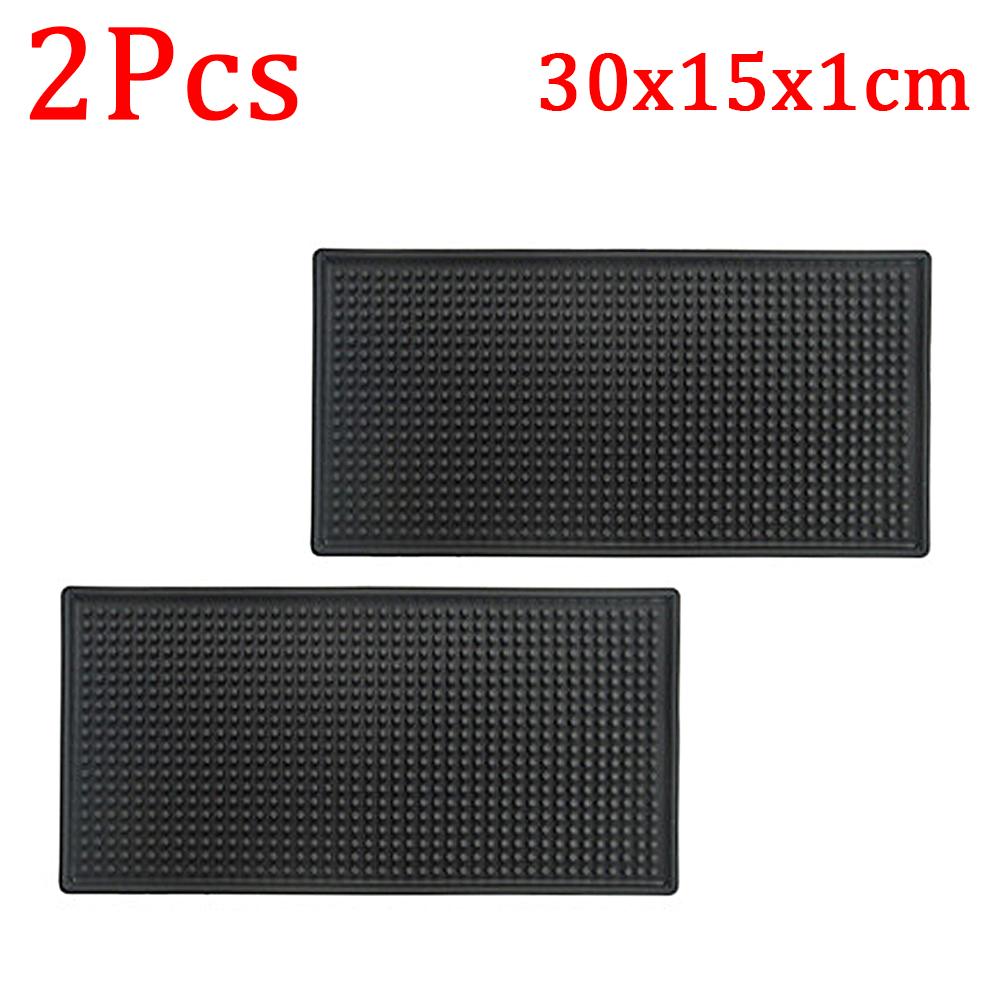 Bar Mat Rubber Coffee Bar Mats Anti-slip PVC Cup Mat Waterproof Heat Resistant Drain Mat for Bar Cafe Barista Cocktail Bartender