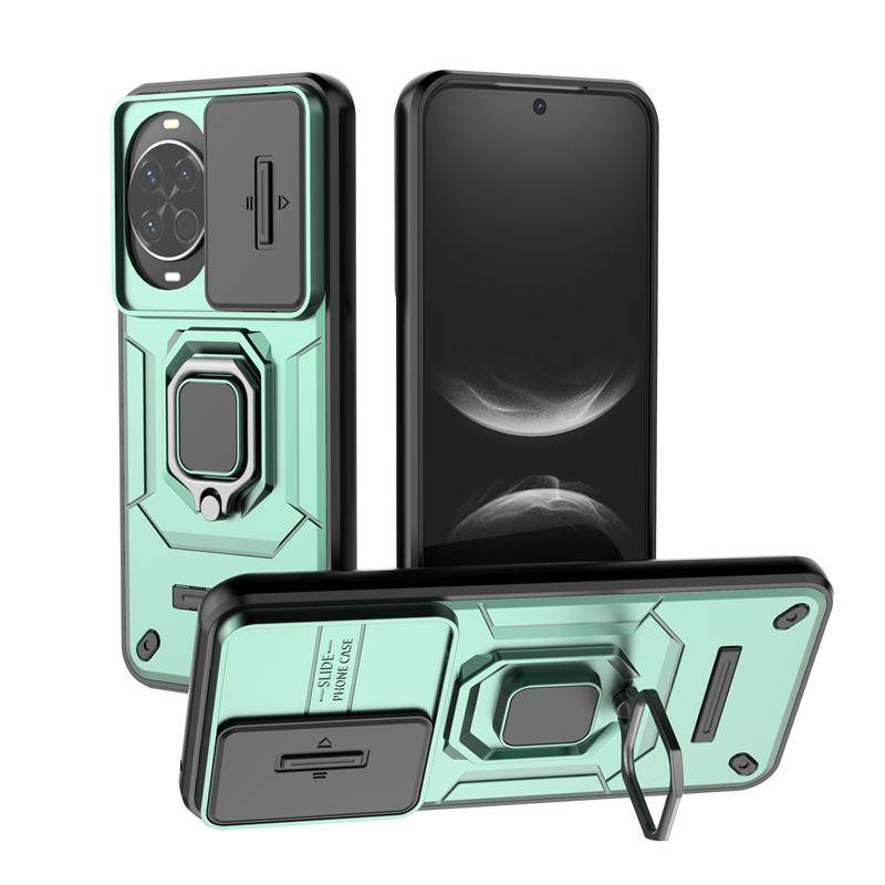 Magnetický držák prstenu Nárazuvzdorné pancéřové pouzdro na telefon Pro Huawei Nova 14 Pro Nova14 Ultra 5G Posuvný kryt pro ochranu fotoaparátu