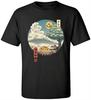 Totoro Ukiyo E Mount Fuji Graphic T-Shirt