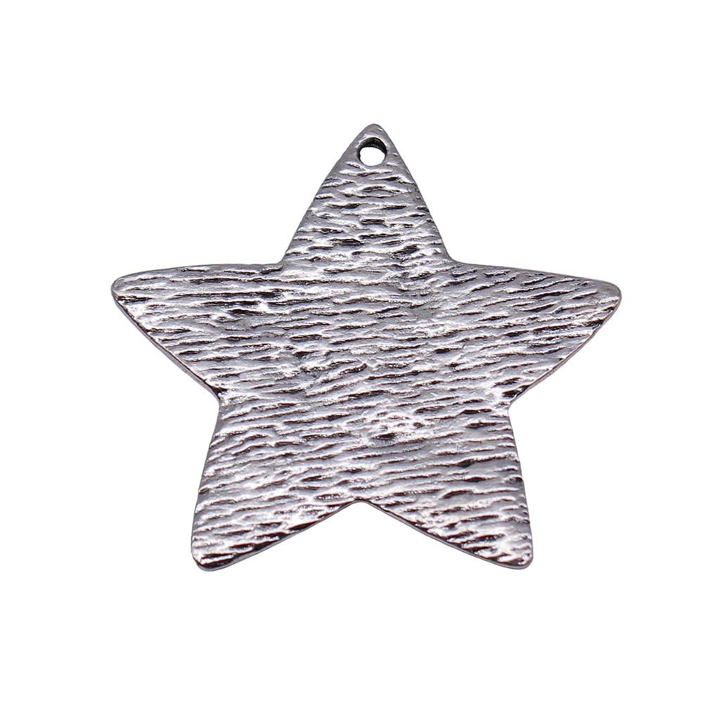 Five-Pointed Star Charms Multi Color Alloy Plain Pendants For Celestial Themed Jewelry