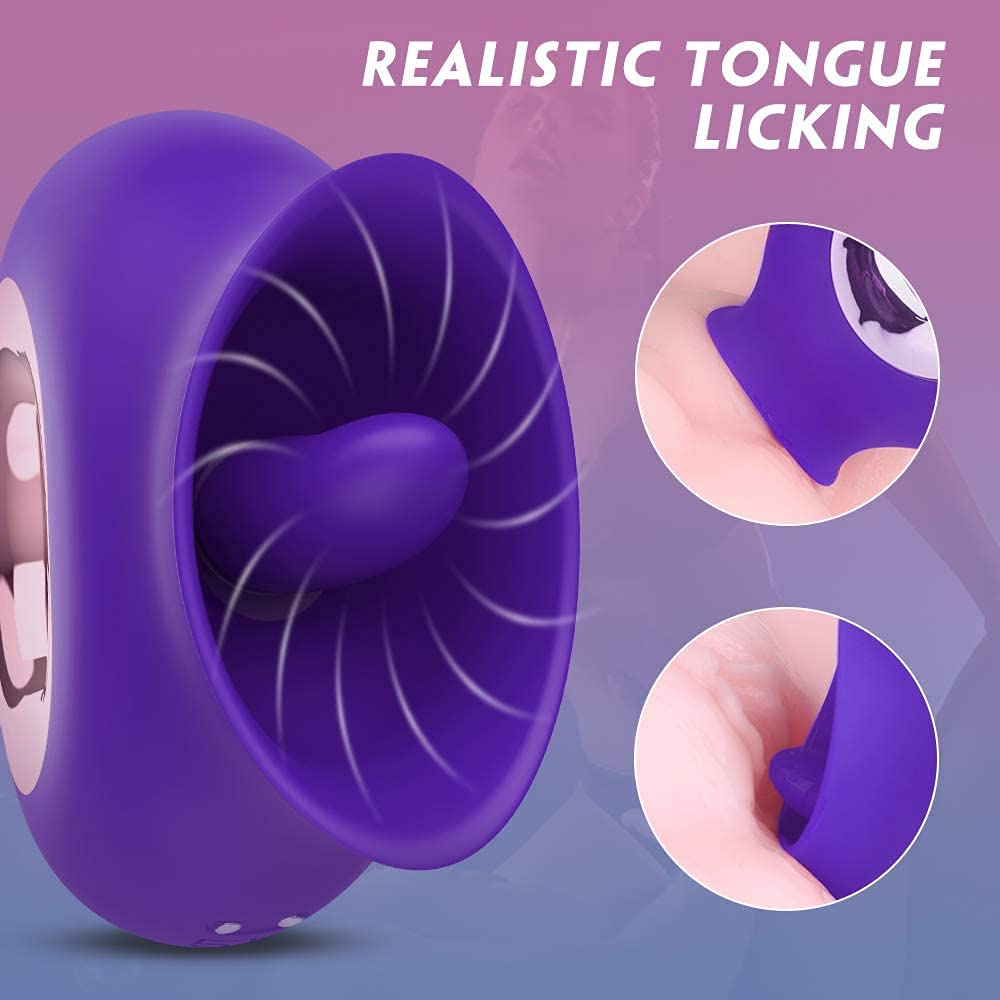 MIDU Vibrator Rotor Vibrator Licking Vibrator Licking Nipples Clit Licking Vibrator Sucking Vibrator Tongue Vibration Modes 9 Tongue Licking Modes
