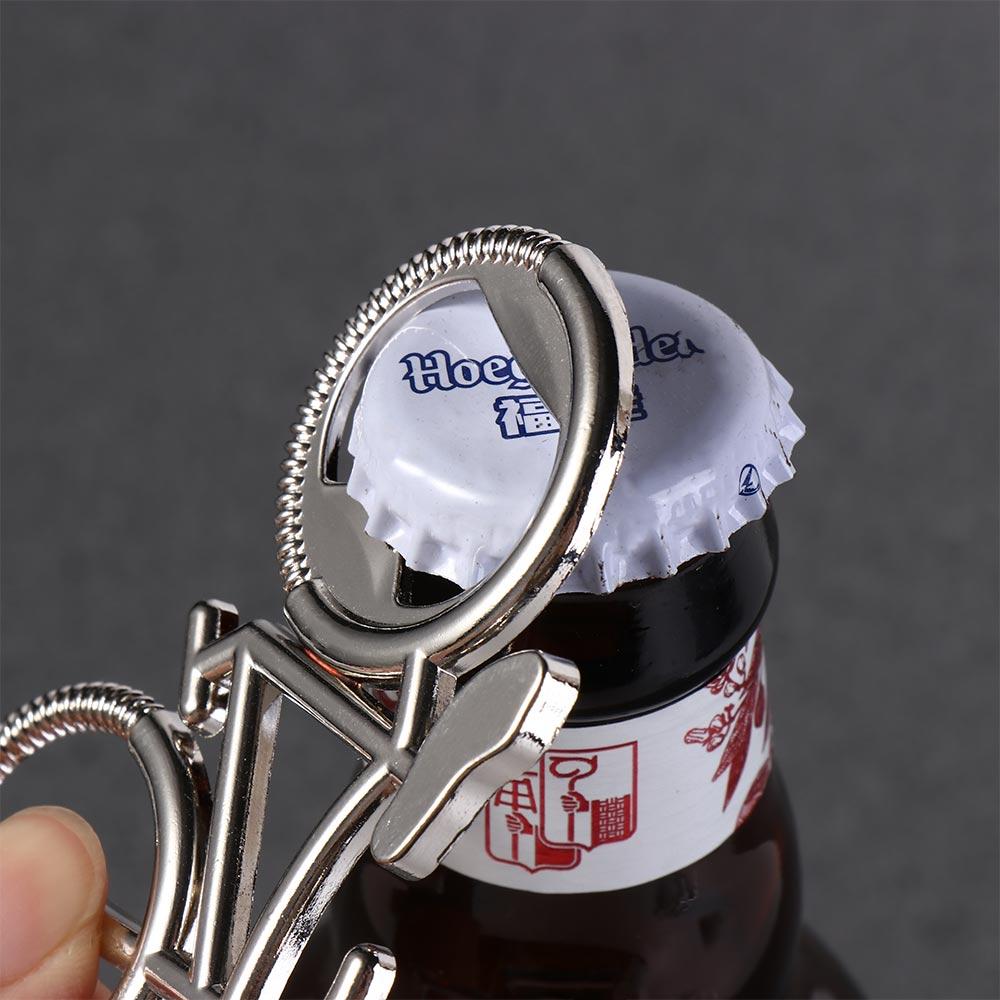 Multifunctional Bottle Opener Keyring Bike Shaped Bike Key Rings Bicycle Keychain Father's Day