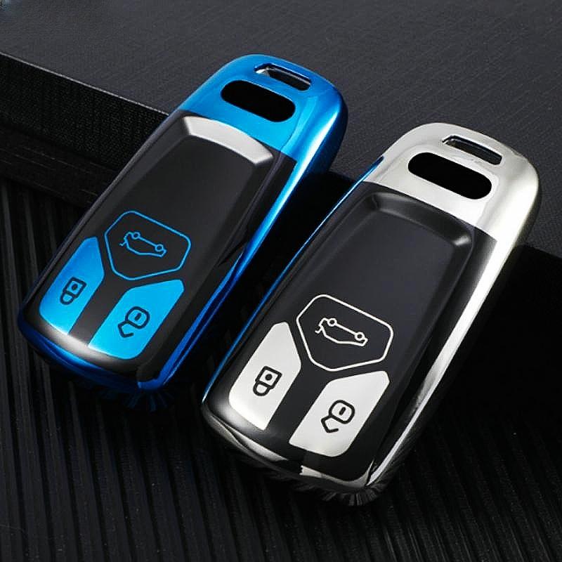 Weiche TPU Auto Fernbedienung Schlüssel Fall Abdeckung Shell Für A1 A3 A4 B9 A5 A6 Q3 Q5 4M Q7 TT TTS RS Coupe Schutz Halter Fob Zubehör