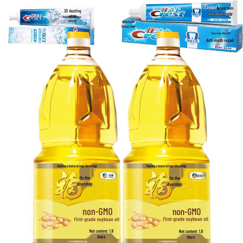 Набор зубной пасты Crest Duo и соевого масла Fulinmen