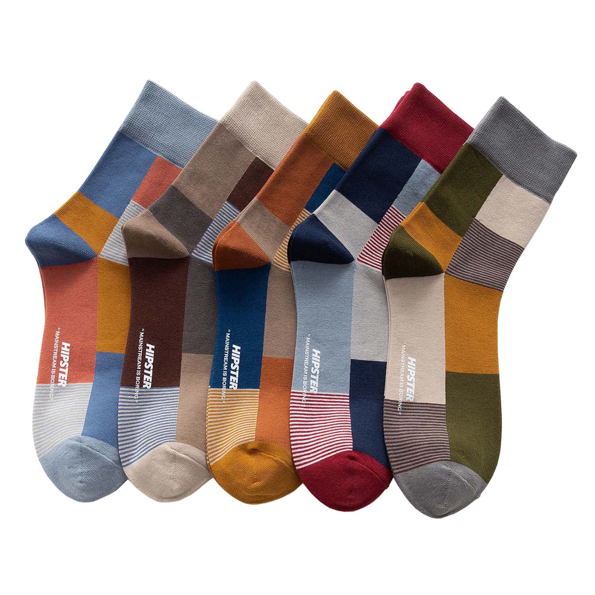 

Hanmeimei Cotton Socks for and Sizes and Casual Socks Men s Antibacterial, Odor-Resistant, Sweat-Absorbent Spring, Summer, Autumn, Winter, 5-Pair Set,