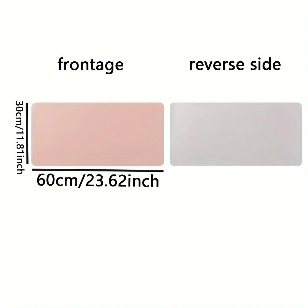1pc-Dual purpose mouse pad for office desk and writing desk, made of synthetic leather PU material, waterproof and dustproof.
